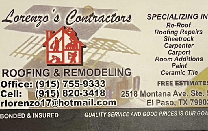 Lorenzo's Contractors Roofing & Home Remodeling